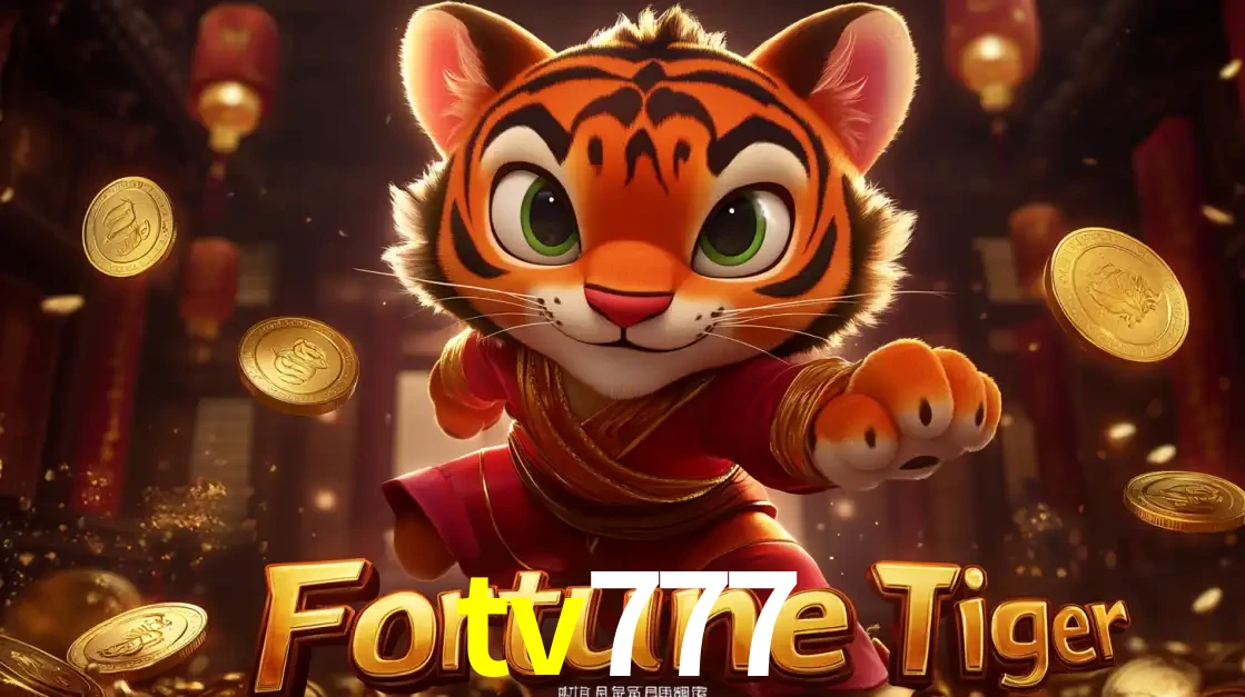 O carismático mascote do jogo de slot Fortune Tiger, um tigre fofo em pose de artes marciais, pronto para trazer sorte e multiplicadores de ganhos no cassino online tv777.